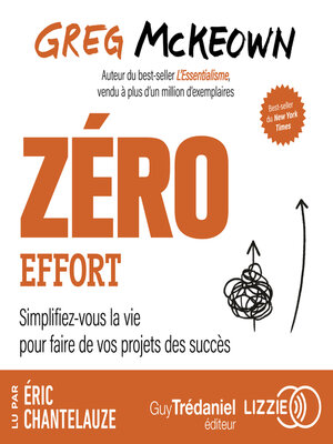 cover image of Zéro effort